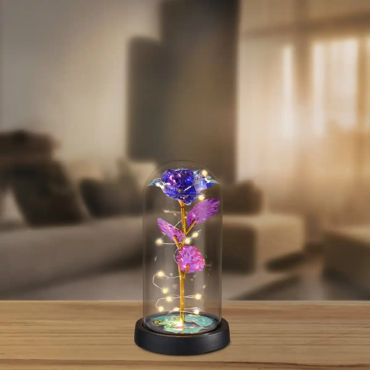 Bild 1 von LED-Rose mit Glashaube, Ø ca. 11 cm