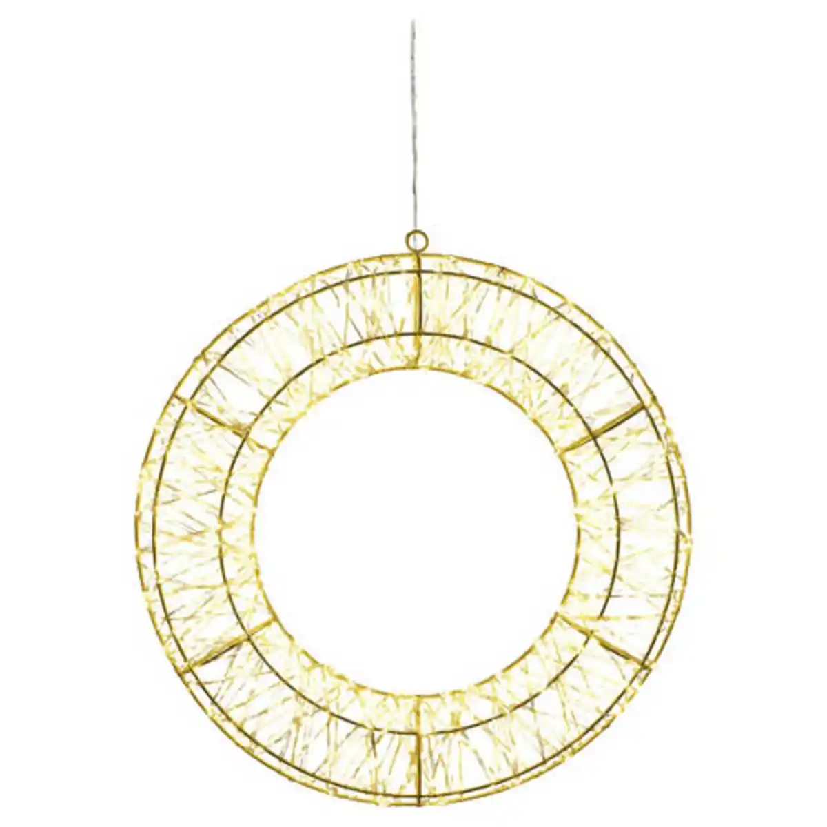 Bild 1 von HOME CREATION XXL-Lichterkranz, Kreis, Gold