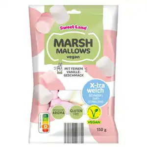 SWEET LAND Vegane Fruchtgummis 150 g, Vegane Marsh Mallows