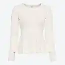Bild 3 von Damen-Schößchen-Pullover mit Perlen und Langarm