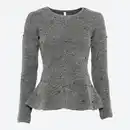 Bild 3 von Damen-Schößchen-Pullover mit Perlen und Langarm