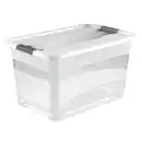 Bild 1 von TOPTEX Ordnung Transportbehälter inkl. Deckel, 52 Liter - Transparent
