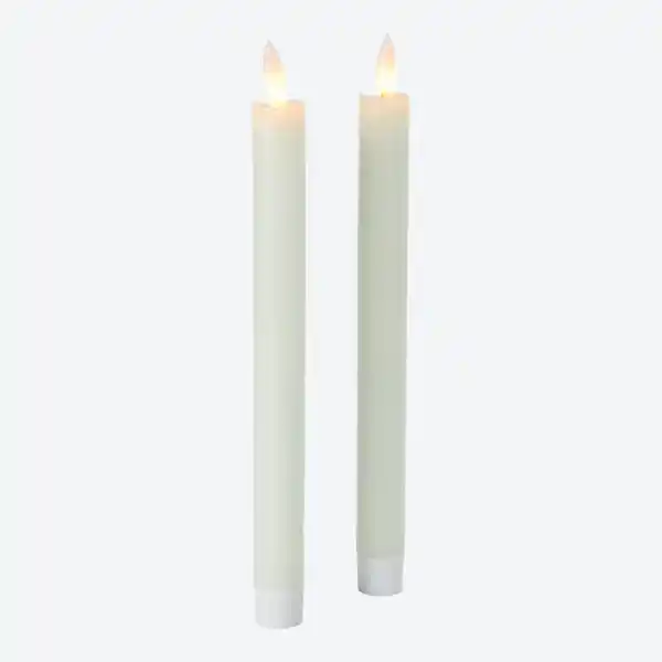 Bild 2 von LED-Echtwachs-Stabkerze mit Timerfunktion, 2er-Pack, Höhe ca. 25 cm