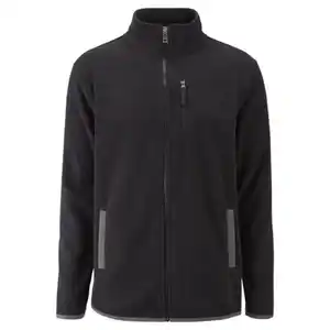 ADVENTURIDGE Damen-/Herren-Outdoor-Fleece-Jacke, Herren, Schwarz, M