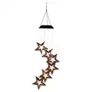 Bild 1 von HOME CREATION LED-Weihnachtswindspiel, Stern Metall, Warmweiß