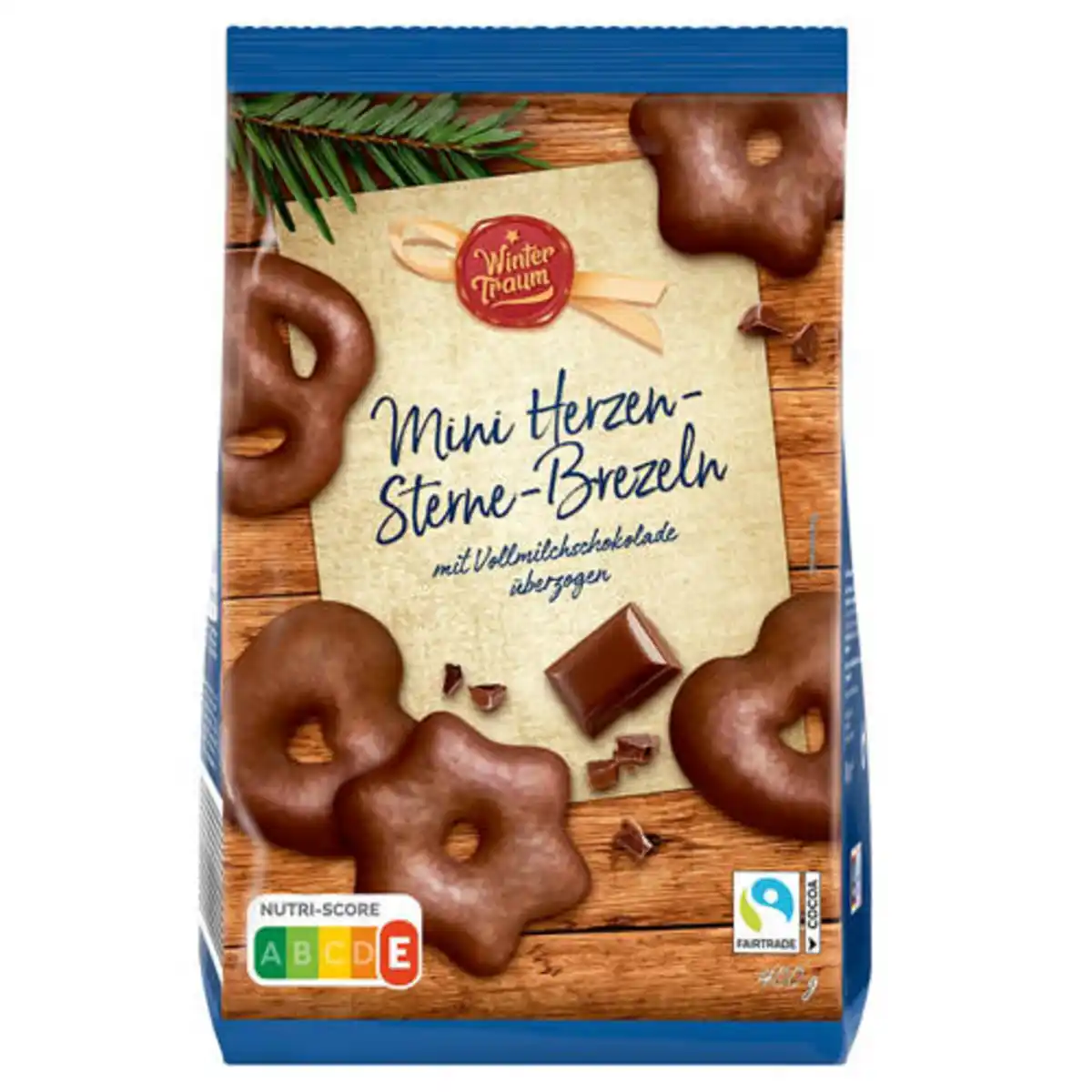Bild 1 von WINTERTRAUM Mini Herzen Sterne Brezeln 400 g, Vollmilch