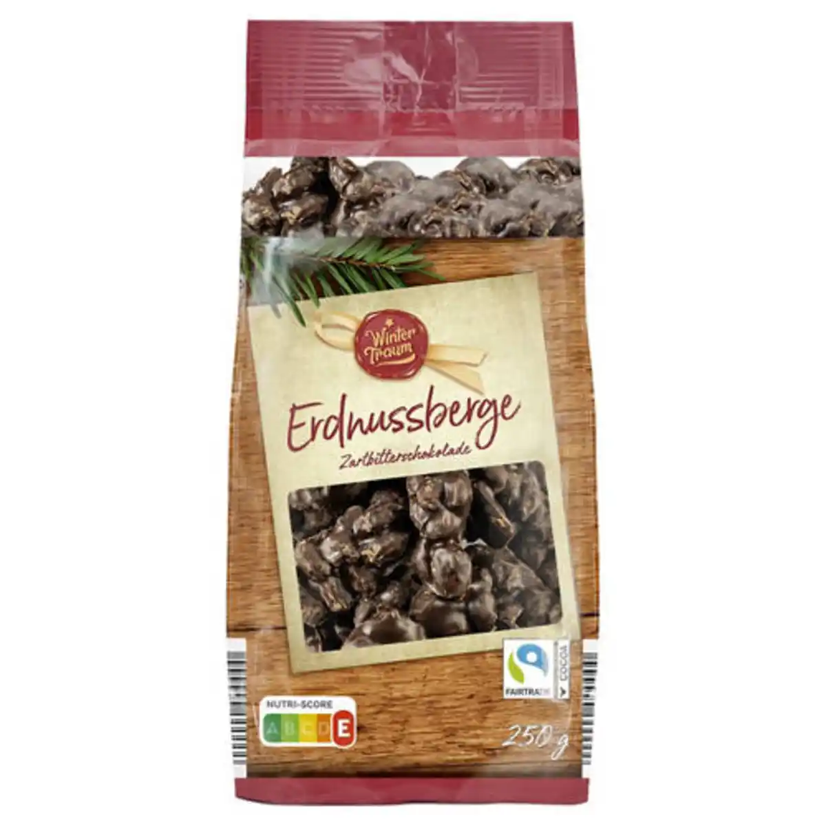 Bild 1 von WINTERTRAUM Erdnussberge 250 g, Zartbitterschokolade