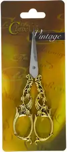 Läufer Schere Vintage Edelstahl 14,5cm Gold, 1 Stk