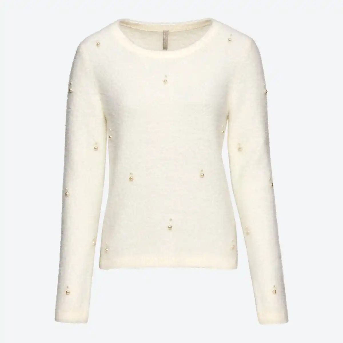 Bild 1 von Damen-Flausch-Pullover mit Perlen