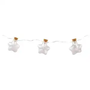 HOME CREATION Weihnachtslichterketten, Stern, Eis