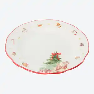 Dessertteller mit weihnachtlichem Design, Ø ca. 19 cm