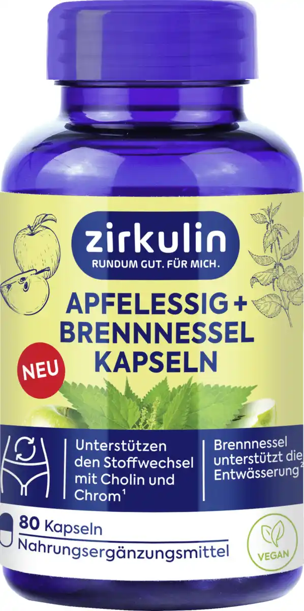 Bild 1 von Zirkulin Apfelessig + Brennessel Kapseln