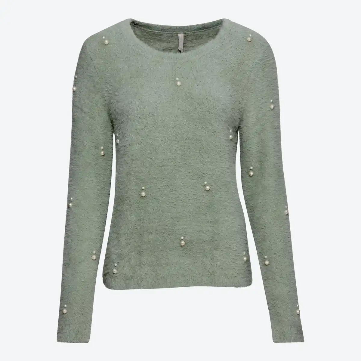 Bild 1 von Damen-Flausch-Pullover mit Perlen