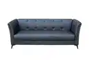 Bild 1 von Happy Home 3-Sitzer Sofa in Lederoptik, ca. 213 x 88 x 80 cm - Schwarz