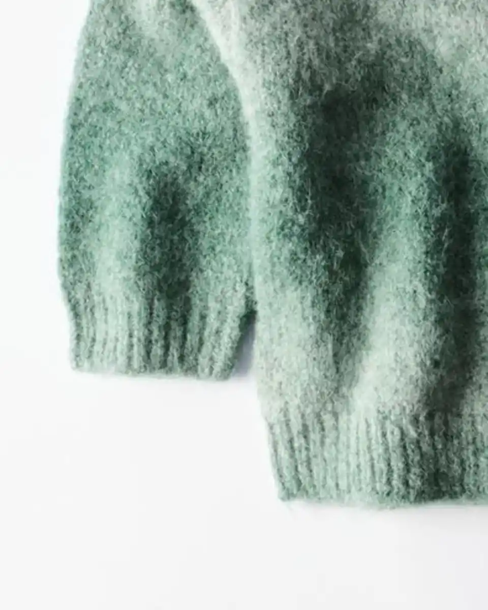 Bild 4 von Babypullover, Feinstrick, Farbverlauf grün