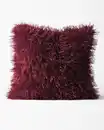 Bild 1 von Kissenbezug, 50 × 50 cm, flauschig, Weinrot