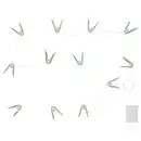 Bild 1 von STRÅLA Lichterkette, LED, Mistel batteriebetrieben/grün, 2.80 m