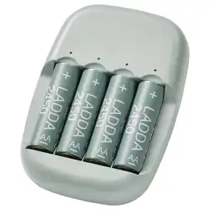 STENKOL / LADDA Ladegerät mit 4 Akkus