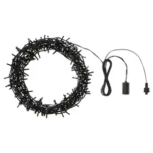 STRÅLA Lichterkette, LED, für draußen schwarz, 20 m
