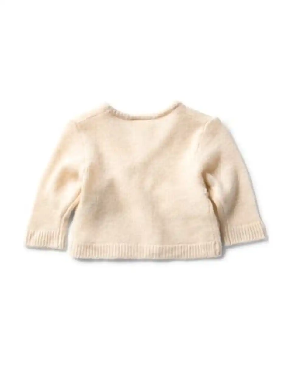 Bild 4 von Newborn-Pullover aus Feinstrick ecru