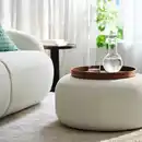 Bild 3 von LILLESÄTER Pouf, Axvall elfenbeinweiß