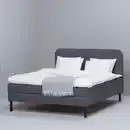 Bild 2 von BLÅFJÄLLET Boxbett komplett, mittelfest/Kabusa dunkelgrau, 180x200 cm