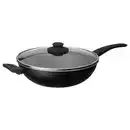 Bild 1 von HEMLAGAD Wok mit Deckel, Antihaftbeschichtung schwarz, 28 cm