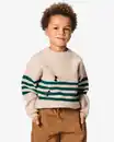 Bild 1 von Takkie-Kinderpullover aus Grobstrick, gestreift sandfarben