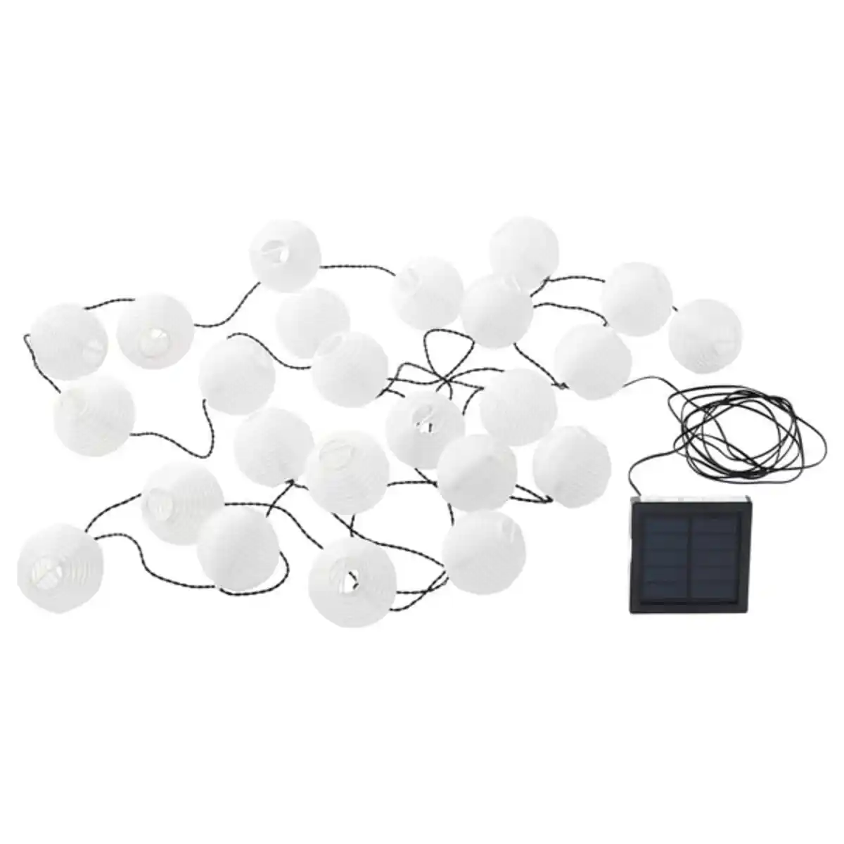 Bild 1 von SOLARVET Lichterkette (24), LED, für draußen solarbetrieben/Kugel weiß