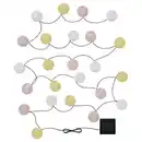 Bild 1 von SOLVINDEN Lichterkette (24), LED, solarbetrieben rund/gelb rosa