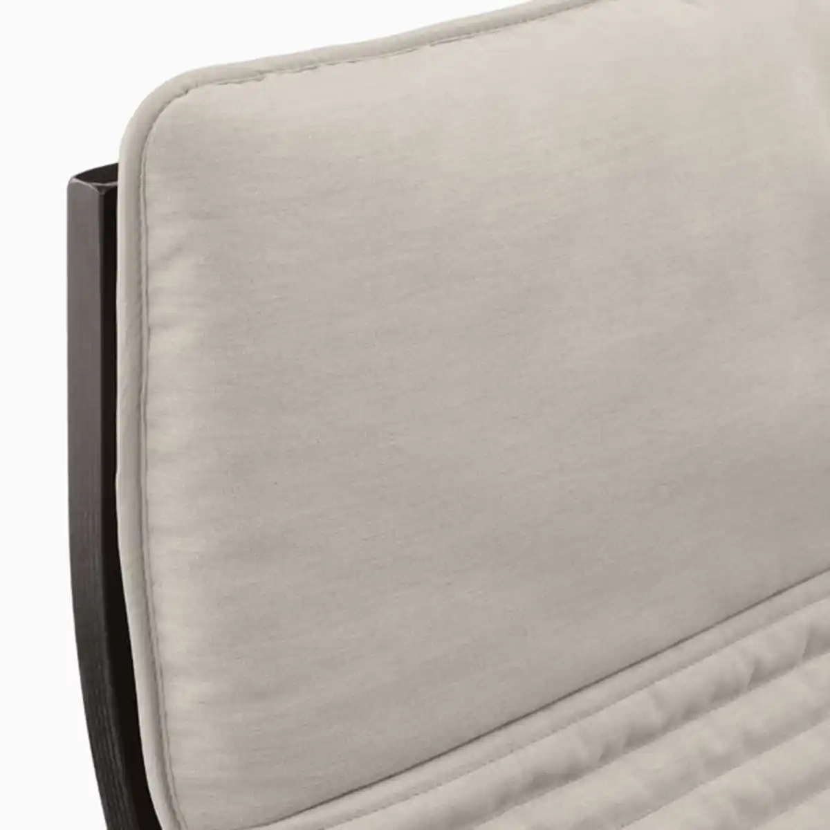 Bild 4 von POÄNG Sessel, schwarzbraun/Knisa hellbeige