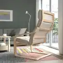 Bild 3 von POÄNG Sessel, Eichenfurnier weiß lasiert/Gunnared beige