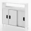 Bild 1 von HC Home & Living Bad Nischenschrank mit Schubladen und Ablage, ca. 70 x 20 x 71 cm - Weiß