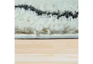 Paco Home Hochflor-Teppich Helsinki 531, rechteckig, Höhe: 45 mm, weicher Hochflor-Shaggy, Scandi Design, mit Fransen