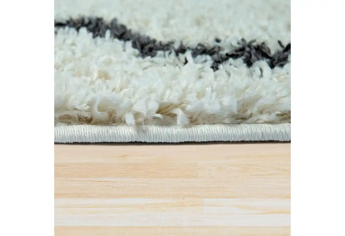 Bild 1 von Paco Home Hochflor-Teppich Helsinki 531, rechteckig, Höhe: 45 mm, weicher Hochflor-Shaggy, Scandi Design, mit Fransen