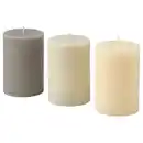 Bild 1 von LOTSFÅGEL Duftende Blockkerze, Vanille beige, 30 Std.