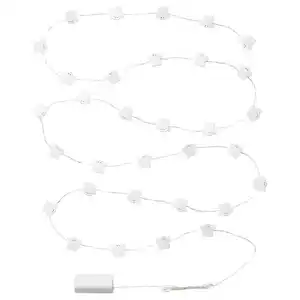 KUSTFYR Lichterkette (32), LED, Geist/batteriebetrieben weiß