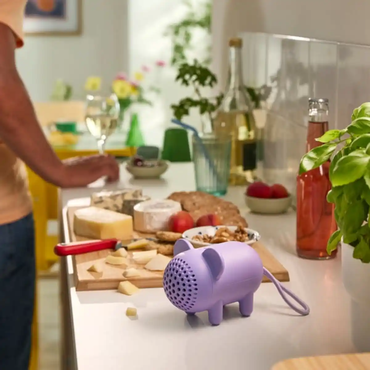 Bild 4 von GREJSIMOJS Bluetooth®-Lautsprecher tragbar, Maus/lila