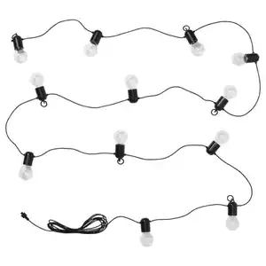 SVARTRÅ Lichterkette (12), LED, für draußen schwarz