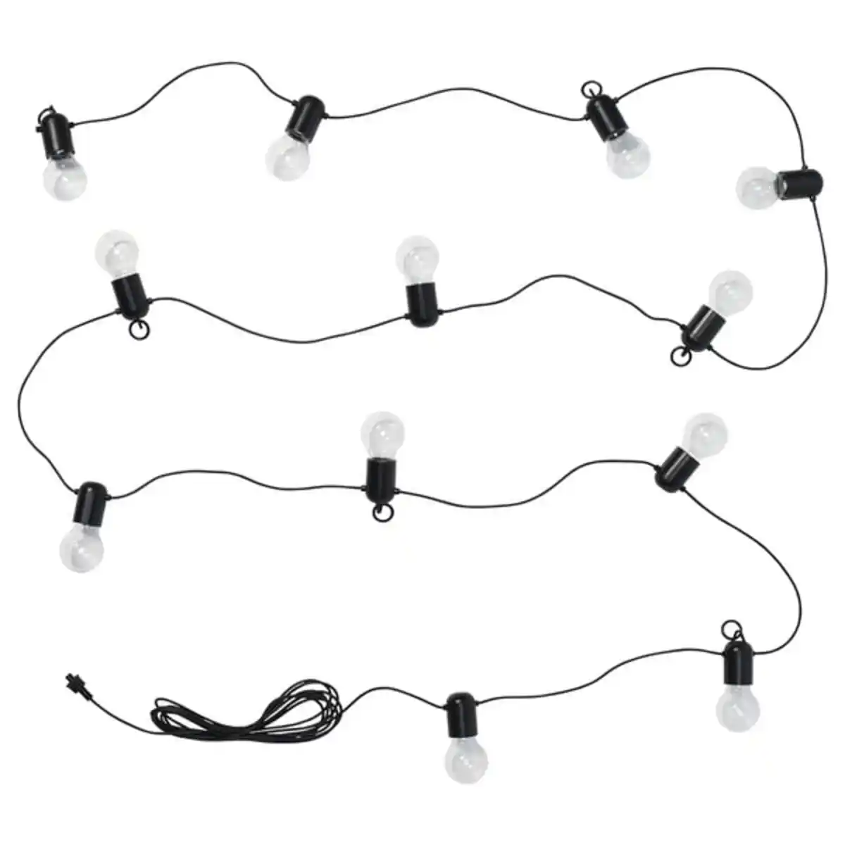Bild 1 von SVARTRÅ Lichterkette (12), LED, für draußen schwarz