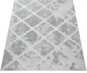 Paco Home Teppich Stilo 859, rechteckig, Höhe: 12 mm, Hoch-Tief-Struktur, In- und Outdoor geeignet, Wohnzimmer