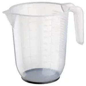 BEHÖVA Messbecher, transparent/grau, 1 l