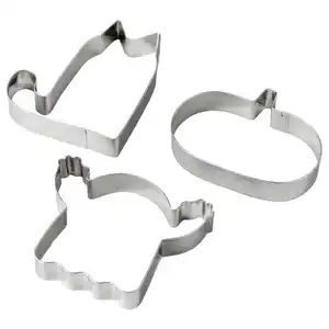 KUSTFYR Förmchen 3er-Set, Edelstahl