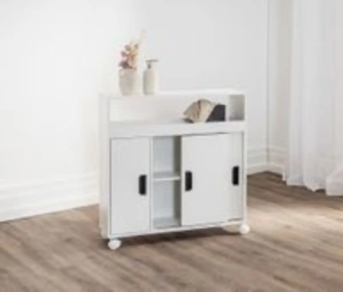 Bild 2 von HC Home & Living Bad Nischenschrank mit Schubladen und Ablage, ca. 70 x 20 x 71 cm - Weiß