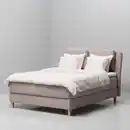 Bild 2 von LILLFJÄLLET Boxspringbett, Valevåg fest/Nisseholm Tibbleby dunkelbeige, 160x200 cm