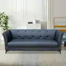 Bild 3 von Happy Home 3-Sitzer Sofa in Lederoptik, ca. 213 x 88 x 80 cm - Schwarz