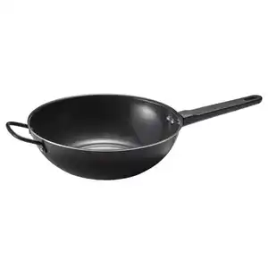 BLÅGYLTA Wok, Antihaftbeschichtung/schwarz, 28 cm
