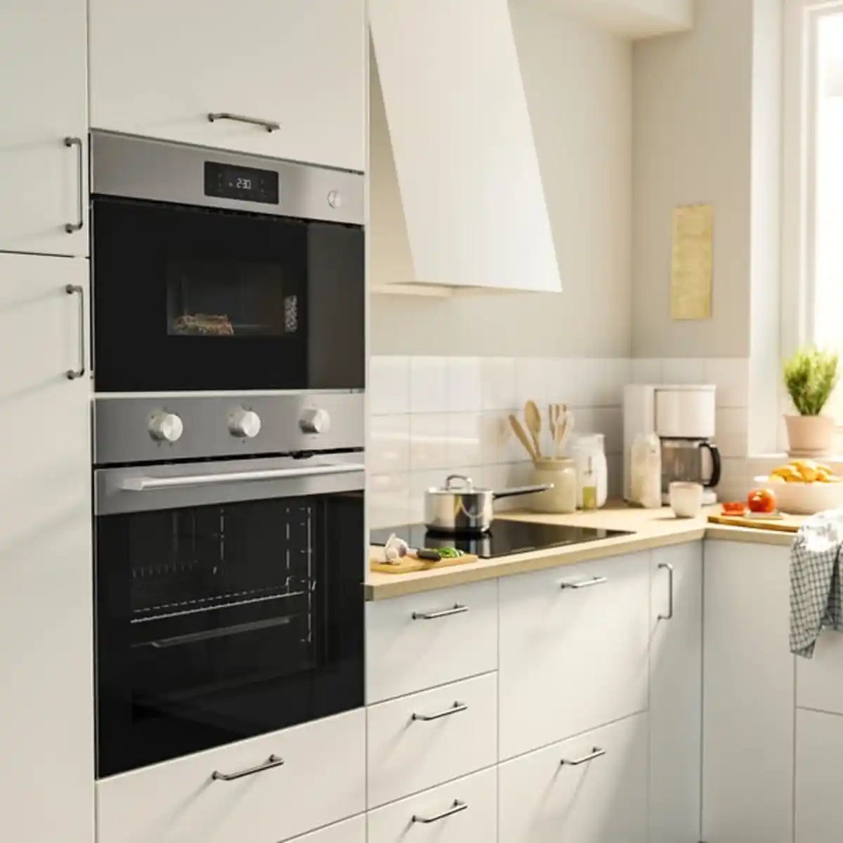 Bild 2 von FRILLESBO Einbaumikrowelle, IKEA 300 stahlfarben