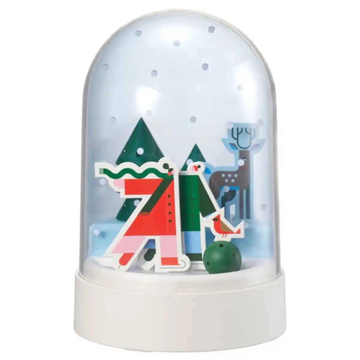 Bild 1 von STRÅLA Tischleuchte, Schneenacht/batteriebetrieben Glocke