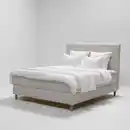Bild 2 von HEMFJÄLLET Boxspringbett, Vesteröy mittelfest/Näsfjället Odensvi hellbeige, 180x200 cm